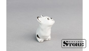 Статуэтка, Собачка , фарфор, Рига , Рижский фарфоровый завод, 90-е годы , 4,3 см