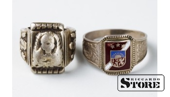 2 Серебряных перстня, 875 проба,22 г , Латвия