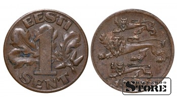 Эстония, 1 сент, 1929. год, бронза
