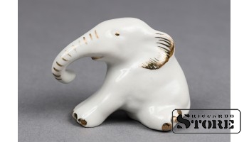 Статуэтка , Слоник  ,фарфор ,Рига ,Рижский фарфоровая фабрика , 4 cm