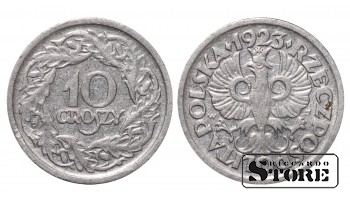 Польша, 10 гроши, 1923 год, никель