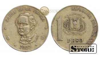 Доминикана , 1 песо 2002 год