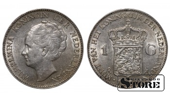 Нидерланды, 1 гульден, 1931, серебро