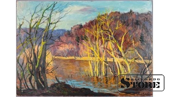 Живопись Поздняя осень, Владимир Свиклис, 1981 год, 35x50cm CSA1046