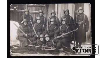 Открытка, Солдаты на военной службе в Даугавпилсе