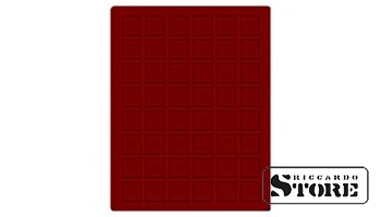 Dark red velour tray, model 2749E, designed for coins with a diameter of 28 mm. An excellent choice for neat storage and display of collectible coins.