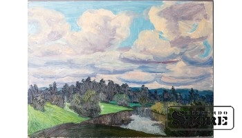 Живопись, Долина летних облаков, 35x48cm CSA1057