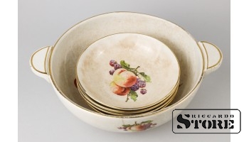 Сервировочный набор, фаянс, Рига, Фабрика М.С Кузнецова, 1937 год CSA164