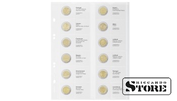 Iliustruotas Multi collect lapas 2 eurų proginėms monetoms: Portugalija 2017 - Liuksemburgas 2017