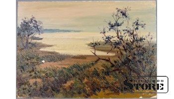 Живопись, Дюны, Владимир Свиклис, 1980 год,  34.5x50cm CSA1048