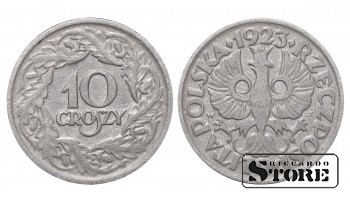 Польша, 10 гроши, 1923 год, никель