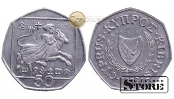 КИПР , 50 ЦЕНТОВ 1996 ГОД