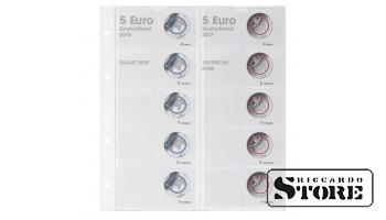 Illustreeritud karat leht 5 euro müntide hoidmiseks: Saksamaa 2016-2017. Eraldi karat leht kollektsioneeritavate 5 euro müntide hoidmiseks: Saksamaa 2016-2017.