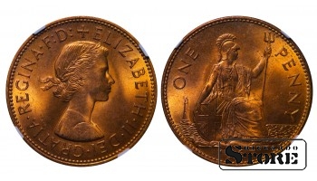 Suurbritannia, 1 Penny 1967. aasta - MS 65 RD