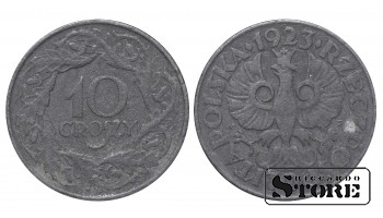 Польша, 10 гроши, 1923 год, никель