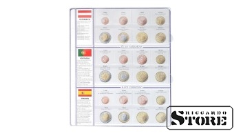Illustrated sheet of the "EURO COLLECTION" series: Austria, Portugal, Spain