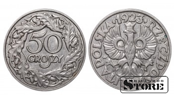 Польша, 50 гроши, 1923. год, никель