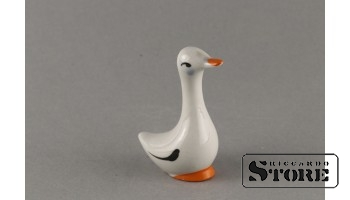 Статуэтка, Уточка, фарфор, Рига , Рижская фарфоровая фабрика, 70-е годы , 7,5 см.
