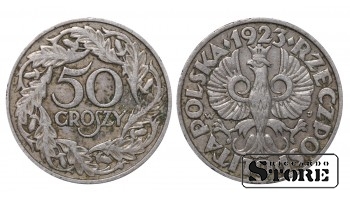 Польша, 50 гроши, 1923. год, никель