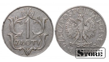Польша, 1 злотый, 1929. год, Никель