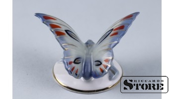 Porcelain figurine Butterfly, White.