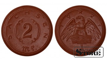 Saxony 2 Mark 1921