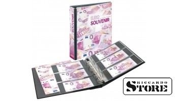 PUBLICA M album suveniir-euro rahatähtede jaoks, 10 kahepoolset polümeerkilet, mahutab kuni 60 rahatähte.