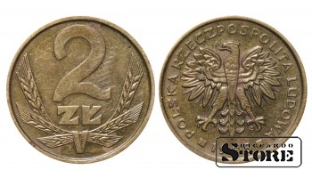 Польша, 2 злотых, 1985 год, Латунь