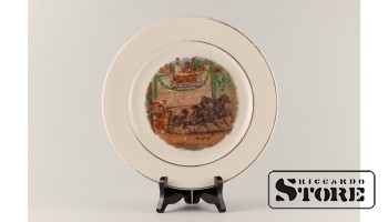 Porcelain, Decorative plate, Riga, Y.K. Jessen Porcelain Factory, 1920s, 25.5 cm