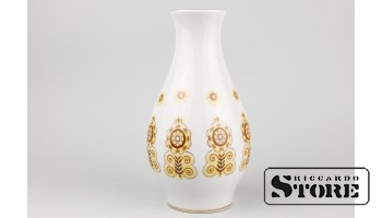Ваза, фарфор, Рига, Рижский фарфоровый завод, автор росписи Беатрисе Карклиня, 70-е годы , 15 cm , CSA641