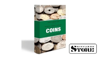 Карманный альбом "COINS" с 8 интегрированными листами по 6 монет размером до 33 мм каждый, ламинированный.