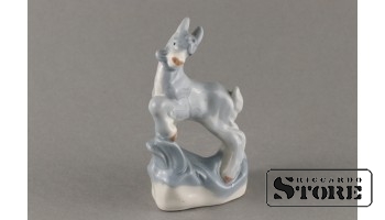 Figurine, Goat, porcelain, Riga , Riga porcelain factory, 1950, 9,8 cm