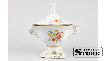 Ваза для конфет, фарфор, Рига, фабрика М.С. Кузнецова, 1937 год CSA685