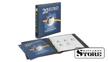 Iliustruotas albumas Vokietijos 20 eurų sidabrinėms monetoms laikyti
