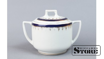 Сахарница, фарфор, Рига, фабрика М.С. Кузнецова, 20е годы 20го века, CSA942