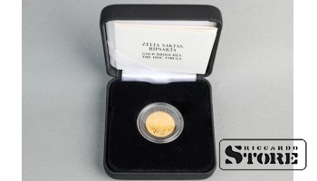 ЛАТВИЯ, 5 ЕВРО, ZELTA SAKTA RIPSAKTA, 2016, ЗОЛОТО