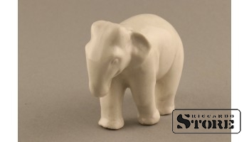 статуэтка, Слон ,Рига, Рижская фарфоровая фабрика,  50 - годы , 5 см