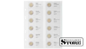 Multi Collect süsteemi illustreeritud lehed 2-euroste müntide paigutamiseks: Hispaania 2011 — Hispaania 2012.