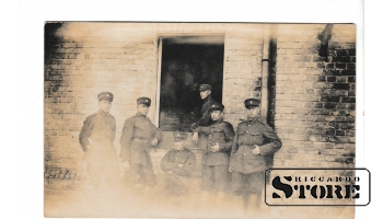 Старинная открытка "Латвийские солдаты" CSA584