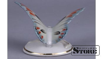 Tauriņš, porcelāns, Rīga, Rīgas porcelāna rūpnīca, 1950tie gadi, 6 cm