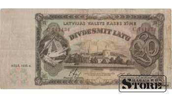 BANKNOTE, LATVIA, 20 Lati 1935 gads - С141434