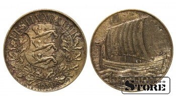 Эстония, 1 крона, 1934. год, Алюминиевая бронза