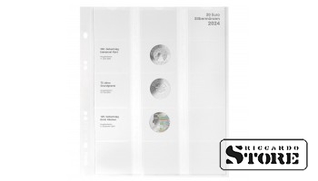 Illustrated Multi collect sheet for storing Germany's 20-euro silver coins issued in 2024