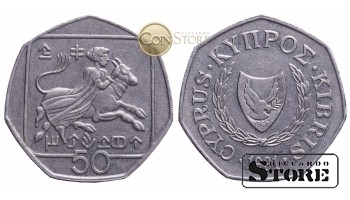 Кипр , 50 центов 1991 год