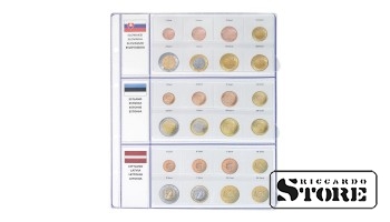 „EURO COLLECTION“ sarjas illustratsioonileht: Slovākija, Eesti, Latvia