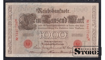 Germany, 1000 Mark, 1910, VF