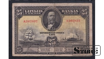 Latvia 25 Lats 1928