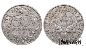 Польша, 50 гроши, 1923. год, никель