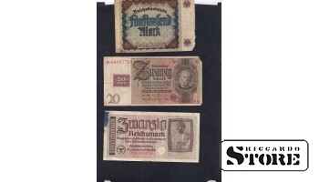 Germany set of 3 banknotes 1948, 1922
