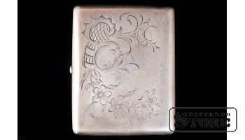Портсигар, серебро, 84 проба, 146 гр. CSA1093